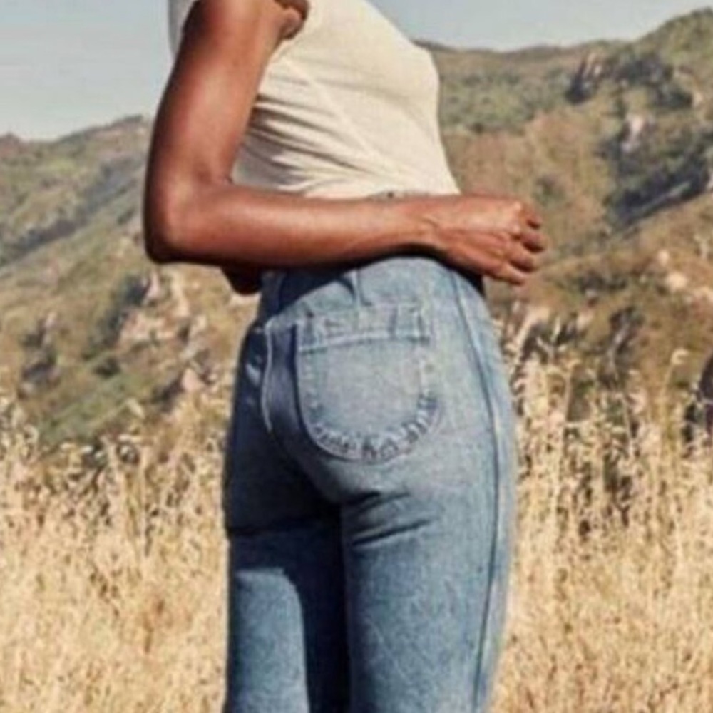 Doen High Rise Blue Jeans - Picture 7 of 13
